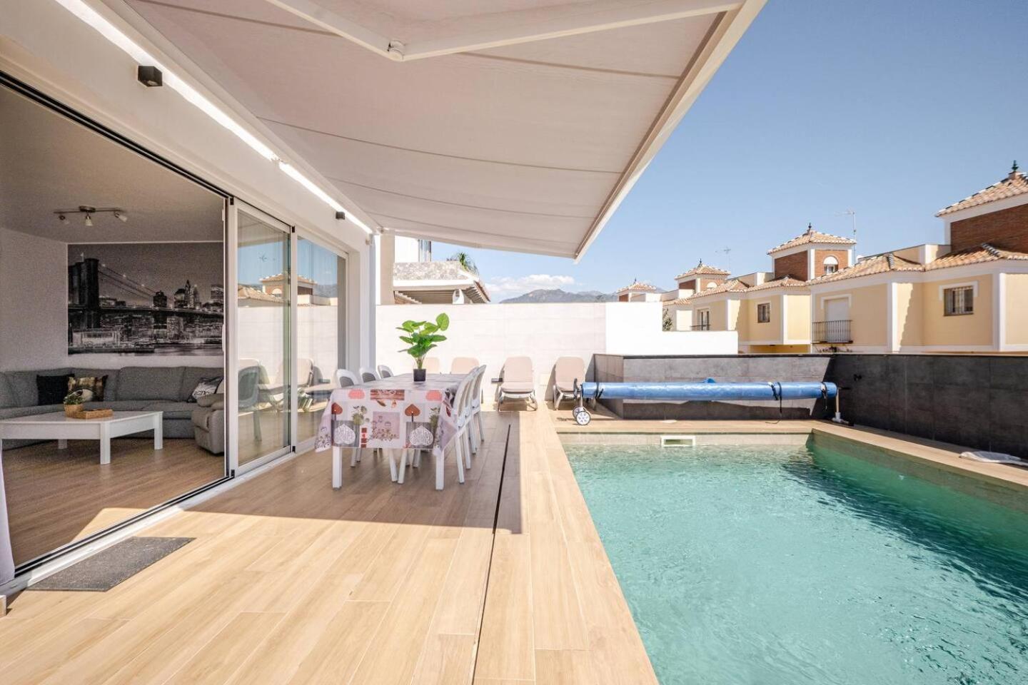 Villa Antonia Mar - Private & Heated Pool - Punta Lara Nerja Exterior foto