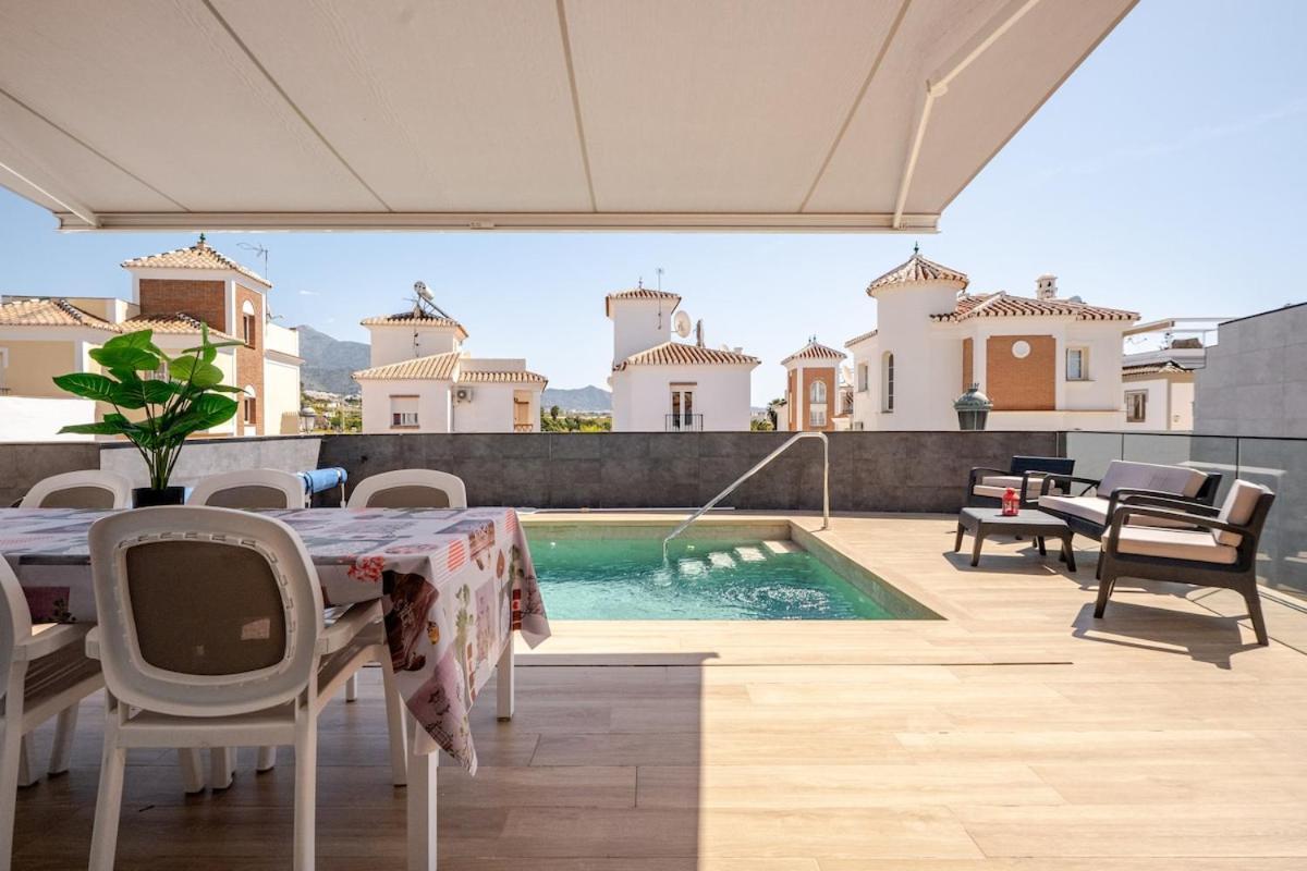 Villa Antonia Mar - Private & Heated Pool - Punta Lara Nerja Exterior foto