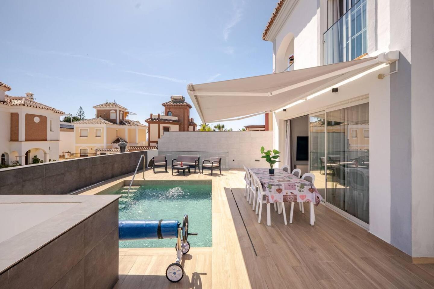 Villa Antonia Mar - Private & Heated Pool - Punta Lara Nerja Exterior foto